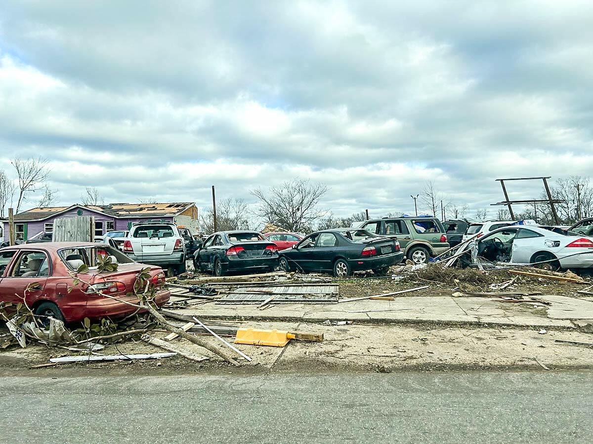 tornado damage in Selma