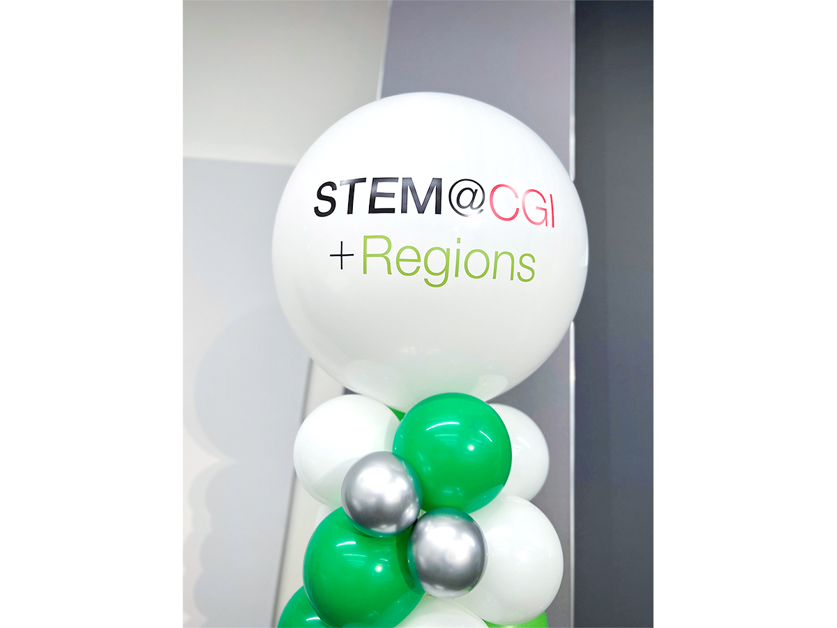 white and green balloons