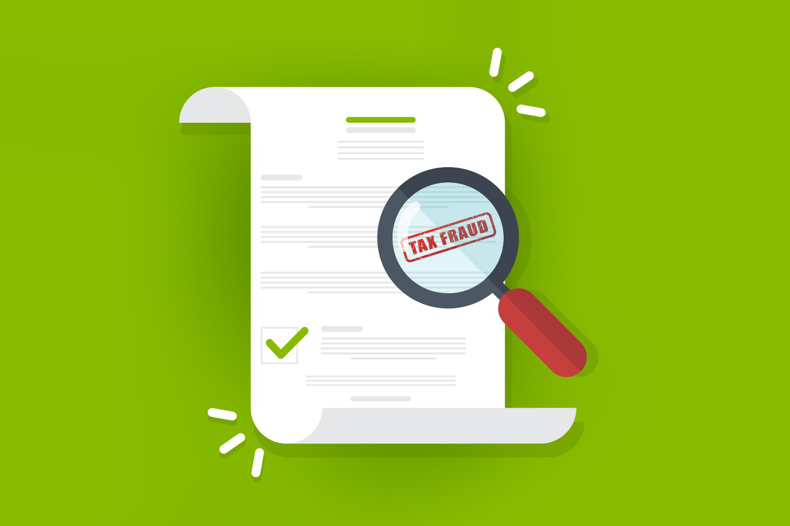 tax fraud scams illustration
