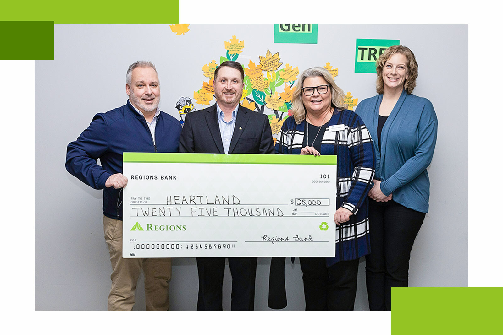 Heartland College check presentation