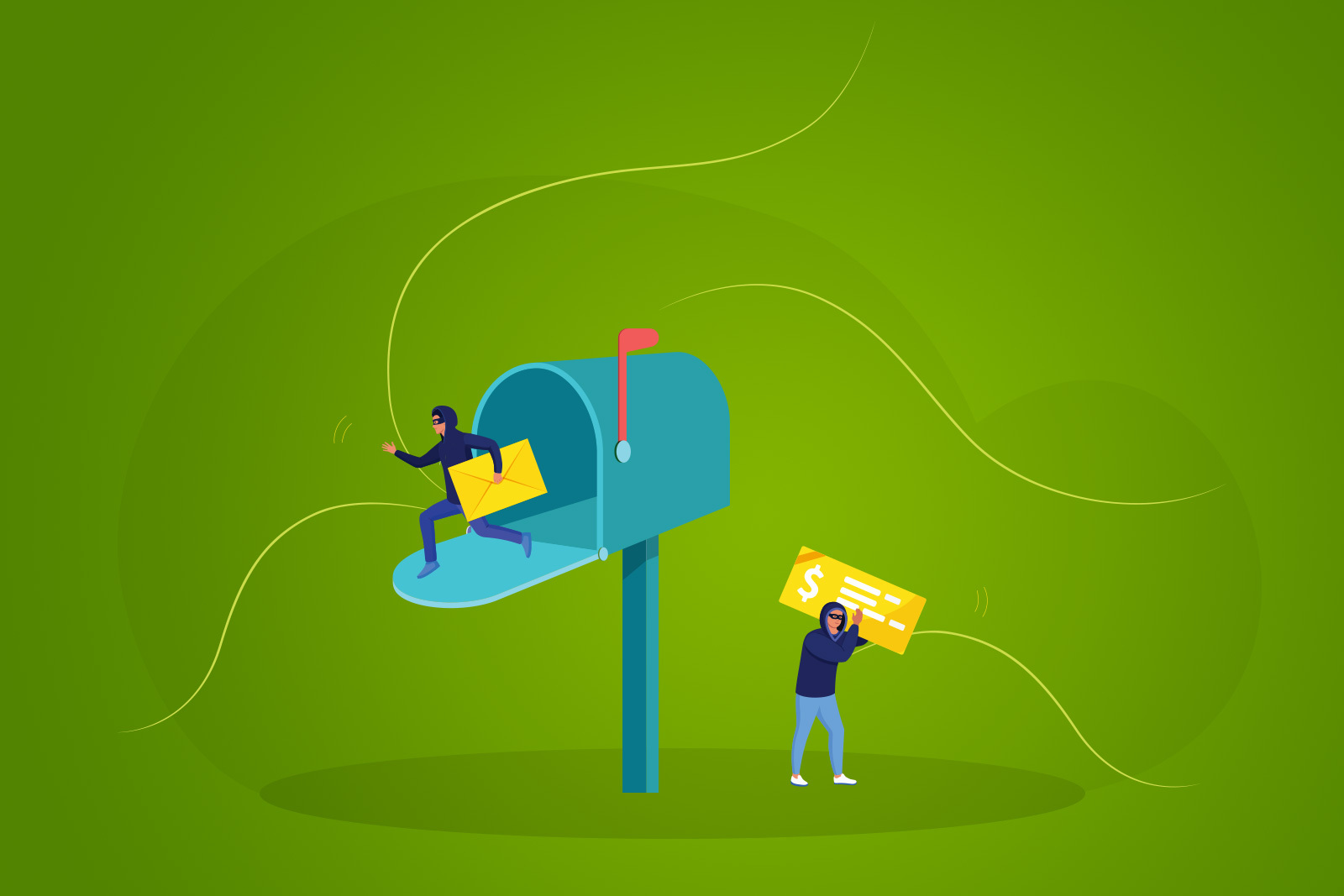 Mail Fraud Illustration