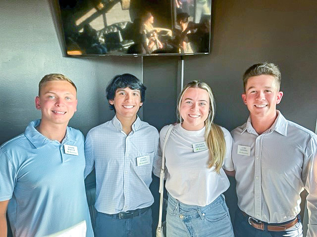 Four Region's interns posing for picture
