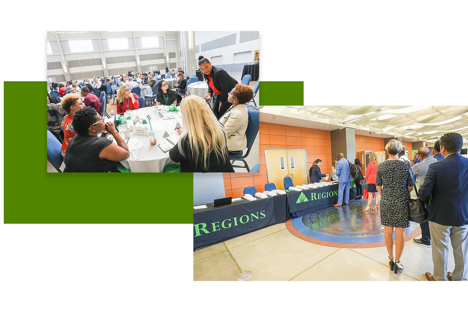 Collage - people at the event