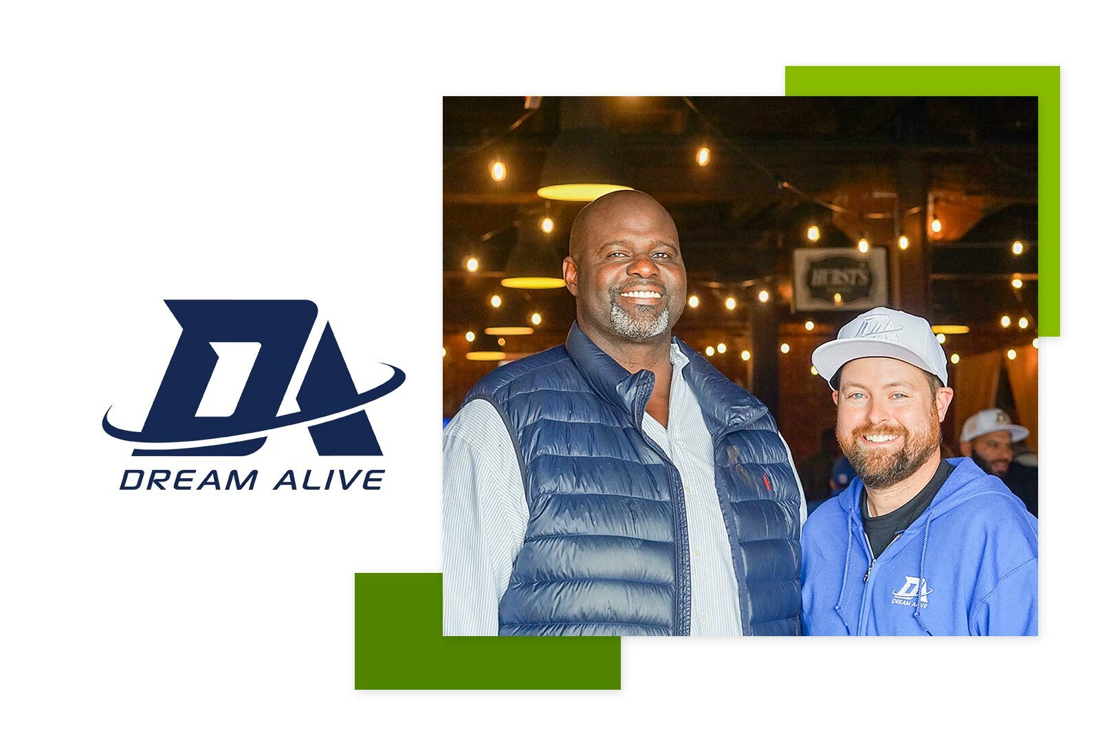 Tarik Glenn Eric Muller on the right and Dream Alive...