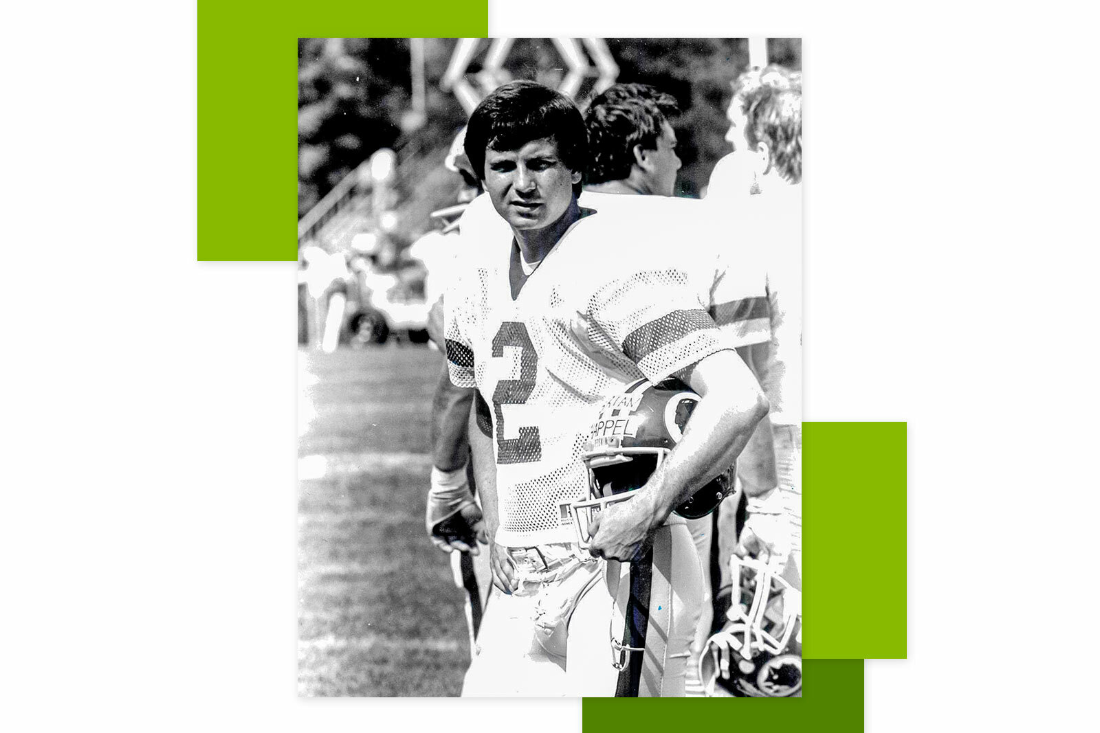 Brian Happel in football gear