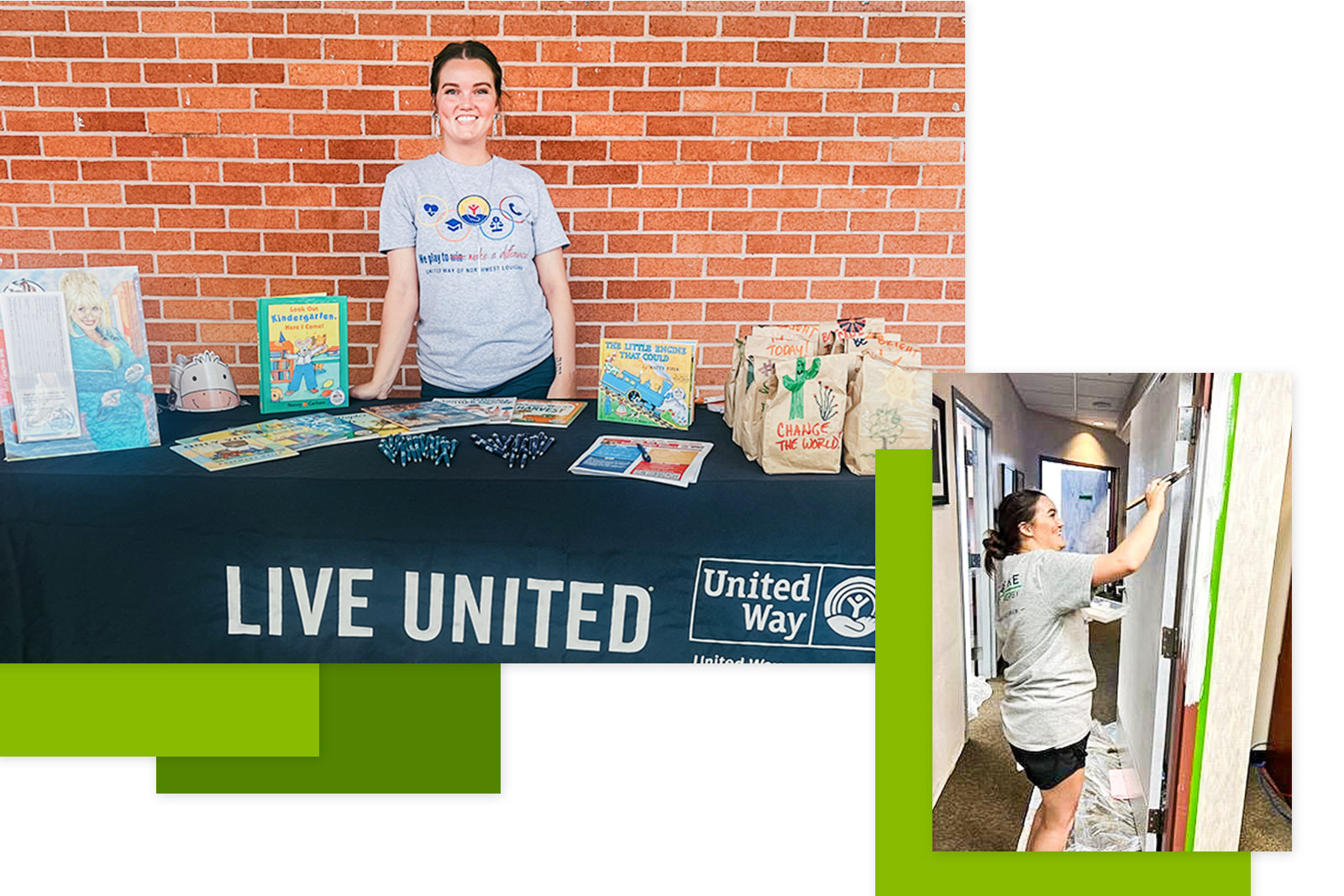 Paige Lasyone at the United Way community event