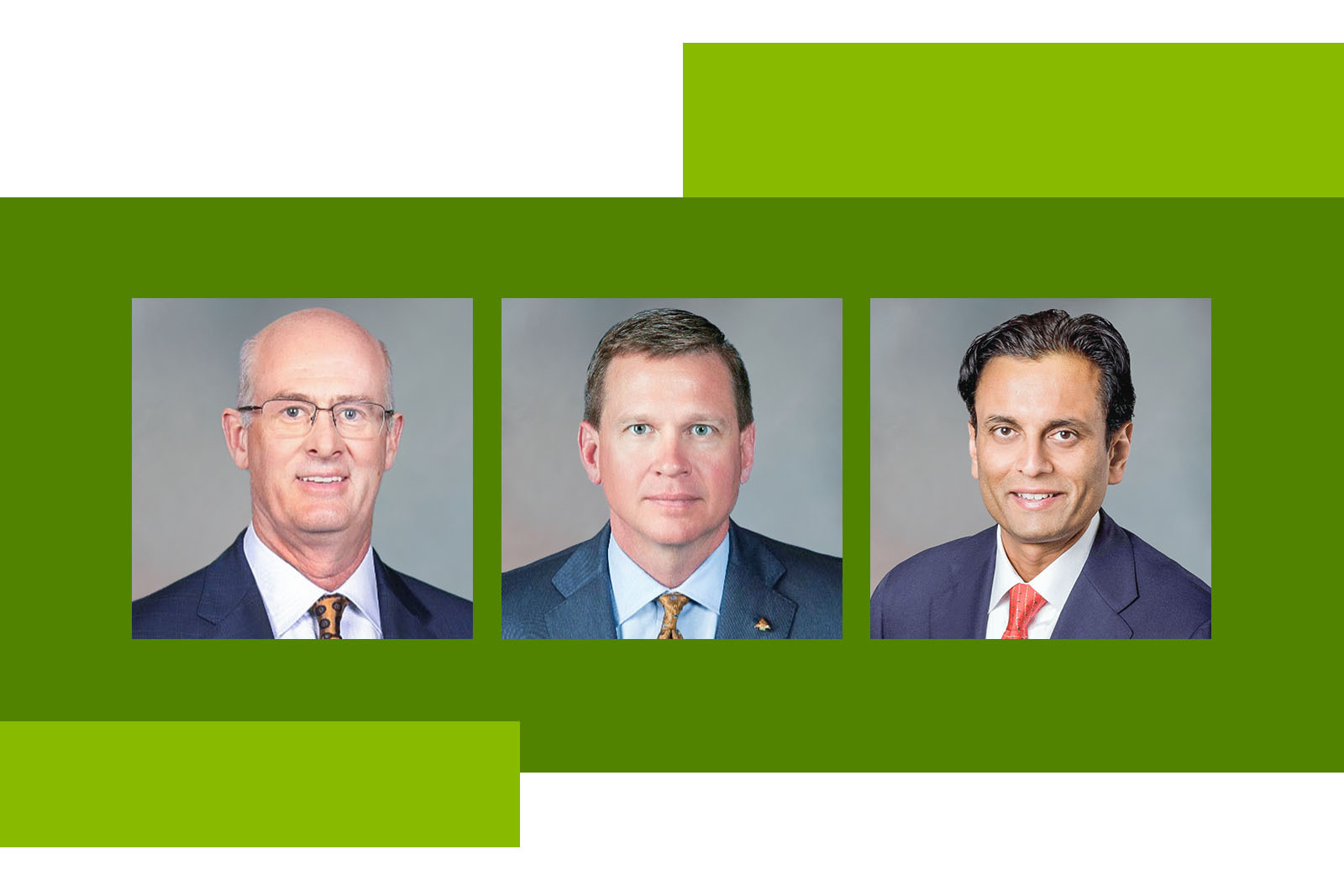 Ward Cheatham, Joel Stephens and Rit Amin of Regions Bank...