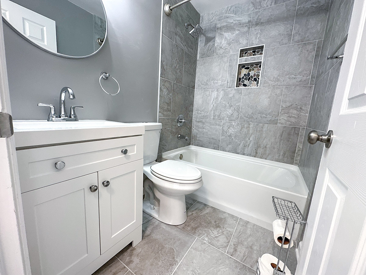 bright newly renovated bathroom