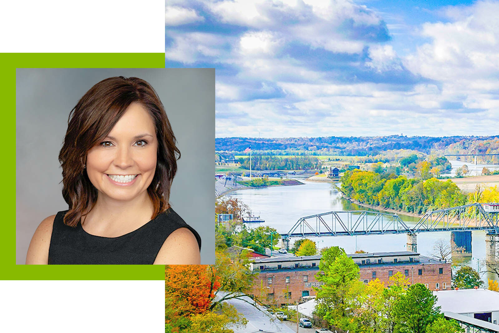 Lorie Jackson and photo of Clarksville, TN.