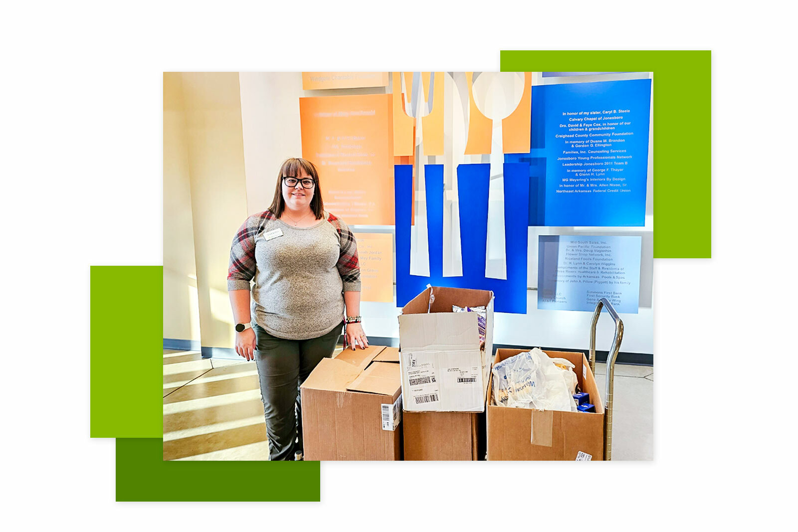 Regions Bank associate at Food Bank