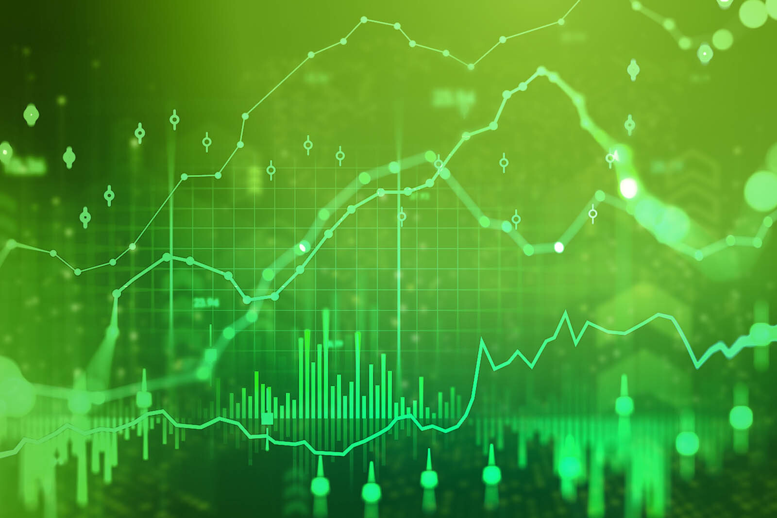 Abstract financial background