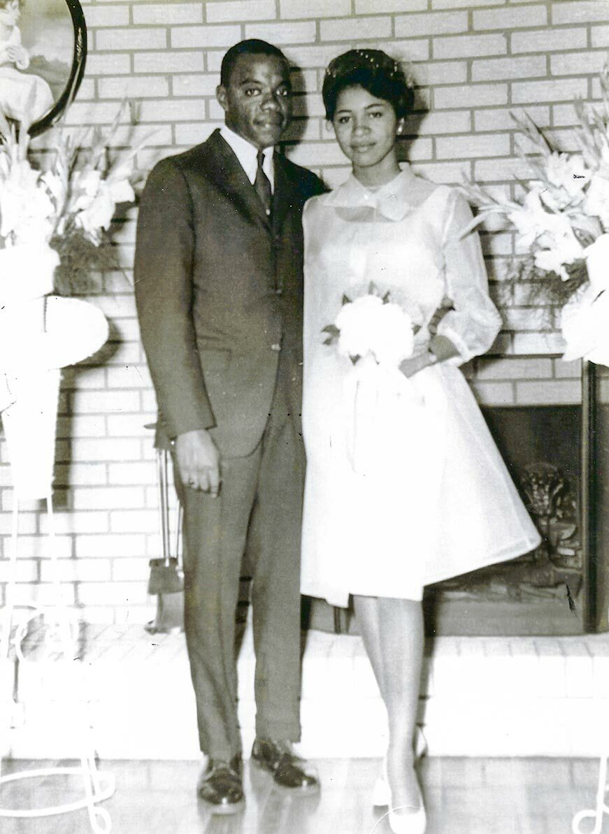 Young Houston with his wife Betty