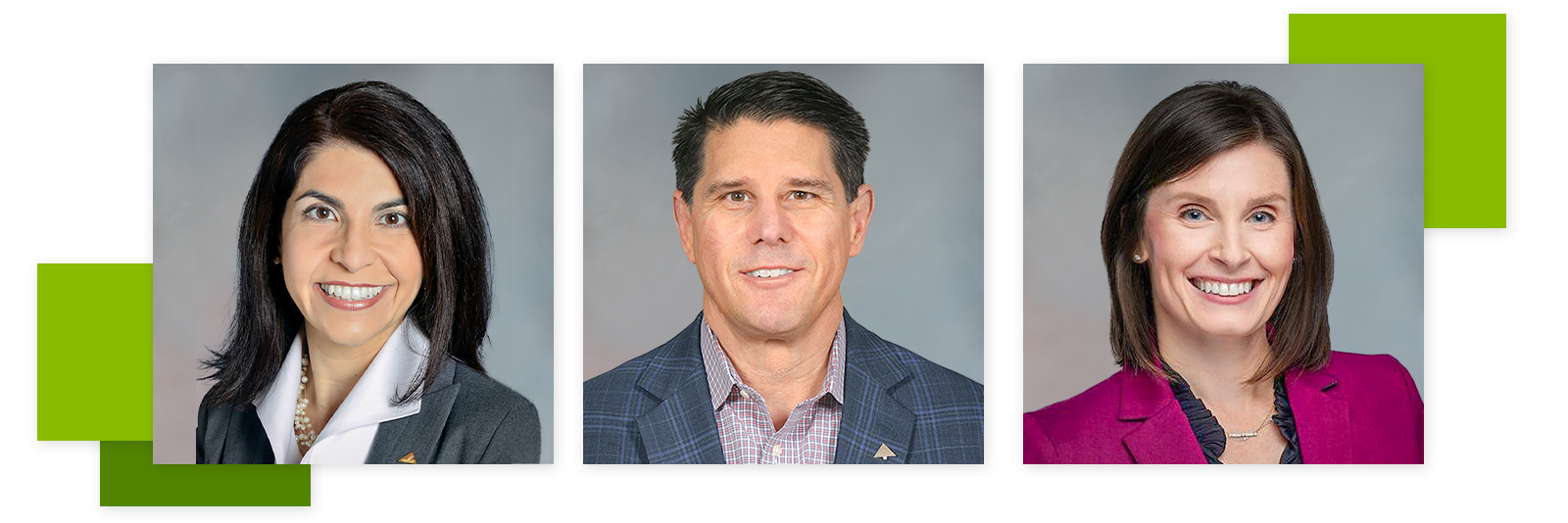 Left to right: Marta Self, Don Korn, Mary Beth Coke