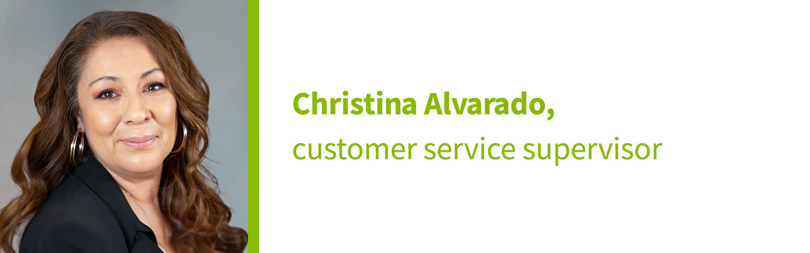 Christina Alvarado headshot and title