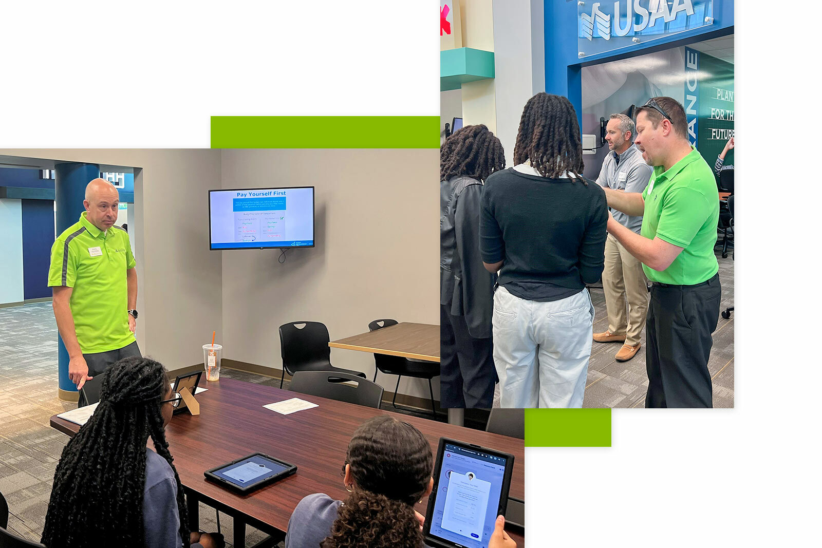 Regions associates volunteered with middle school students