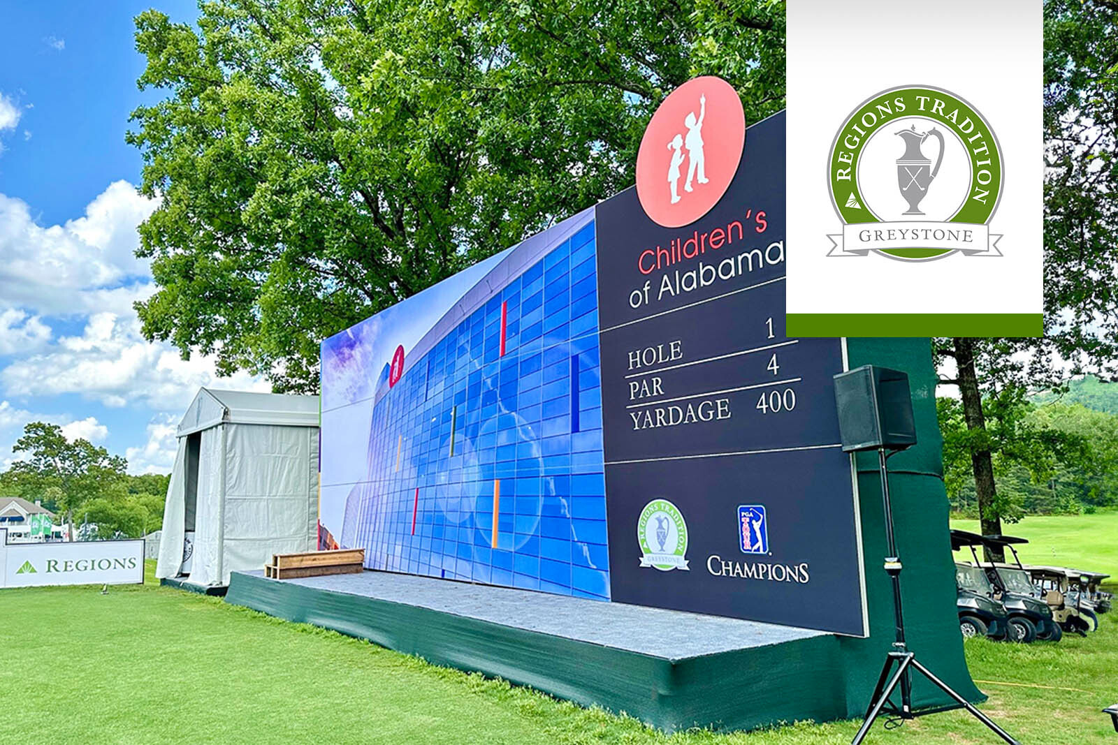 Regions Tradition 2024 signage.