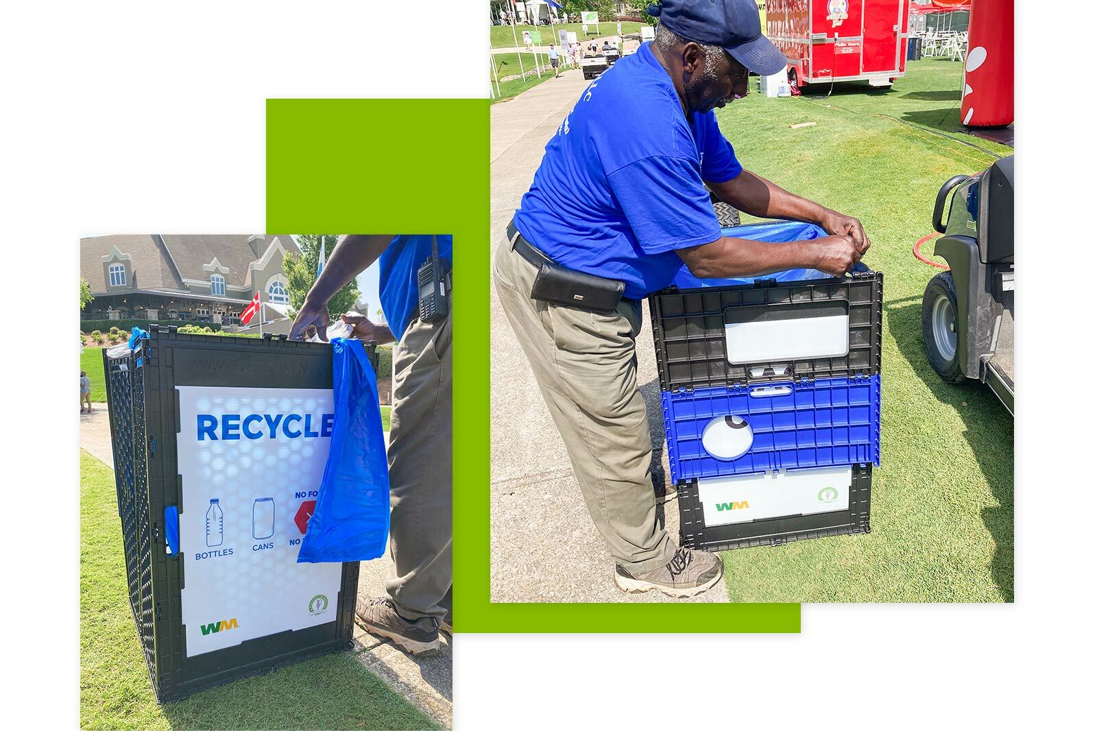 Maintenance worker at the Regions Tradition event