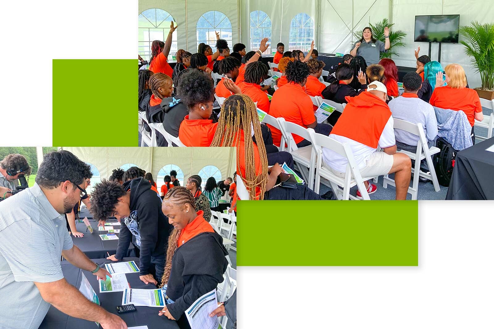 Wenonah High School students at Regions Tradition Golf Event