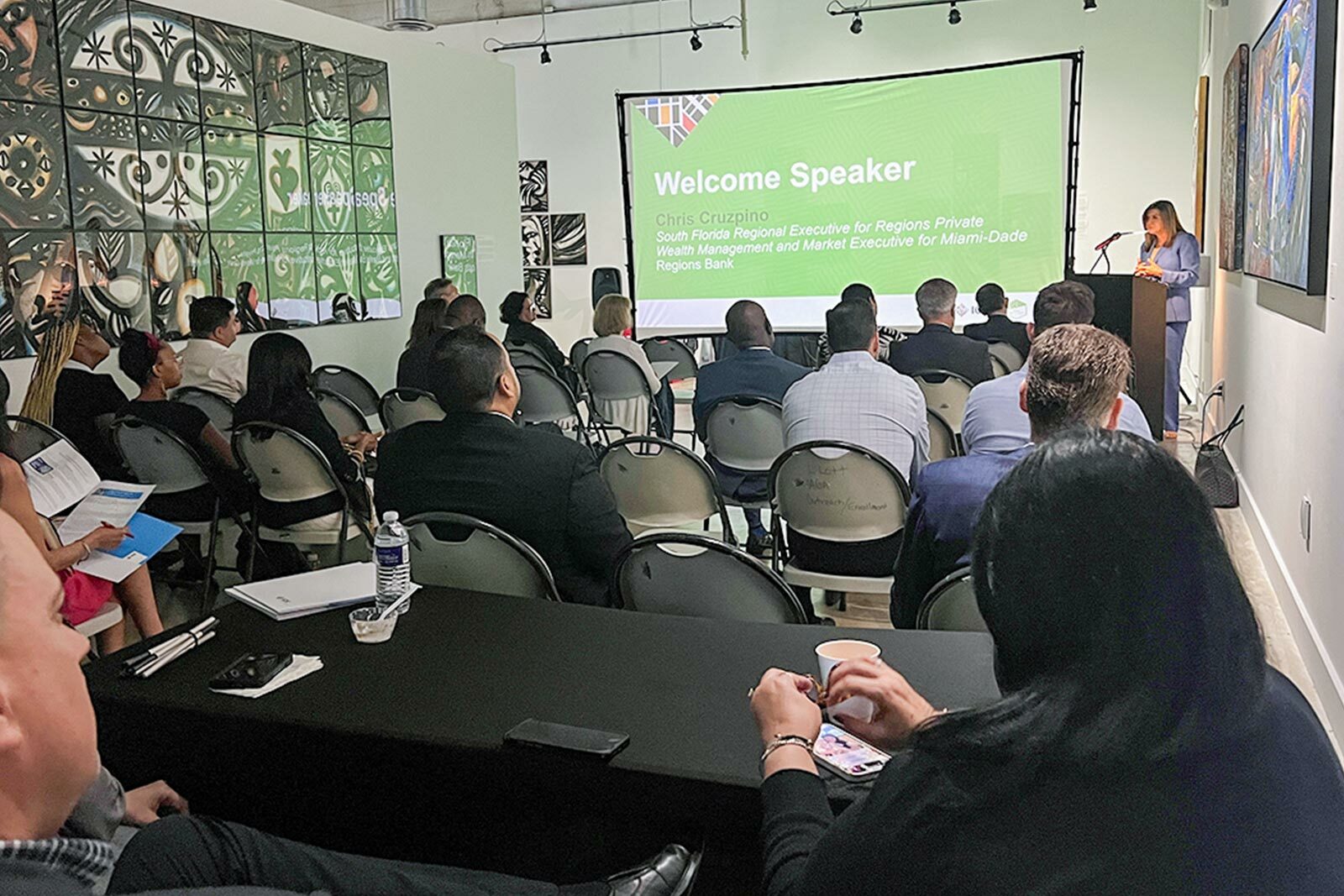 Chris Cruzpino speaking at the ICCC event