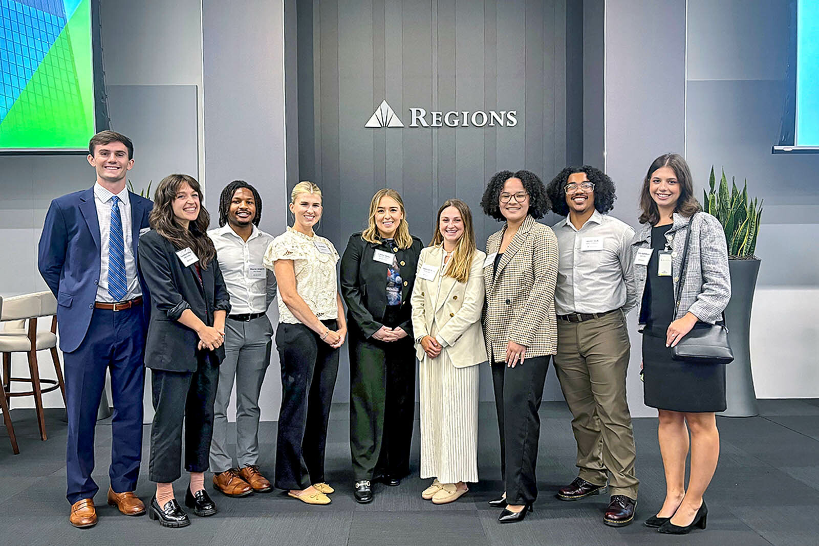 Group photos of Regions Legal interns for 2024.