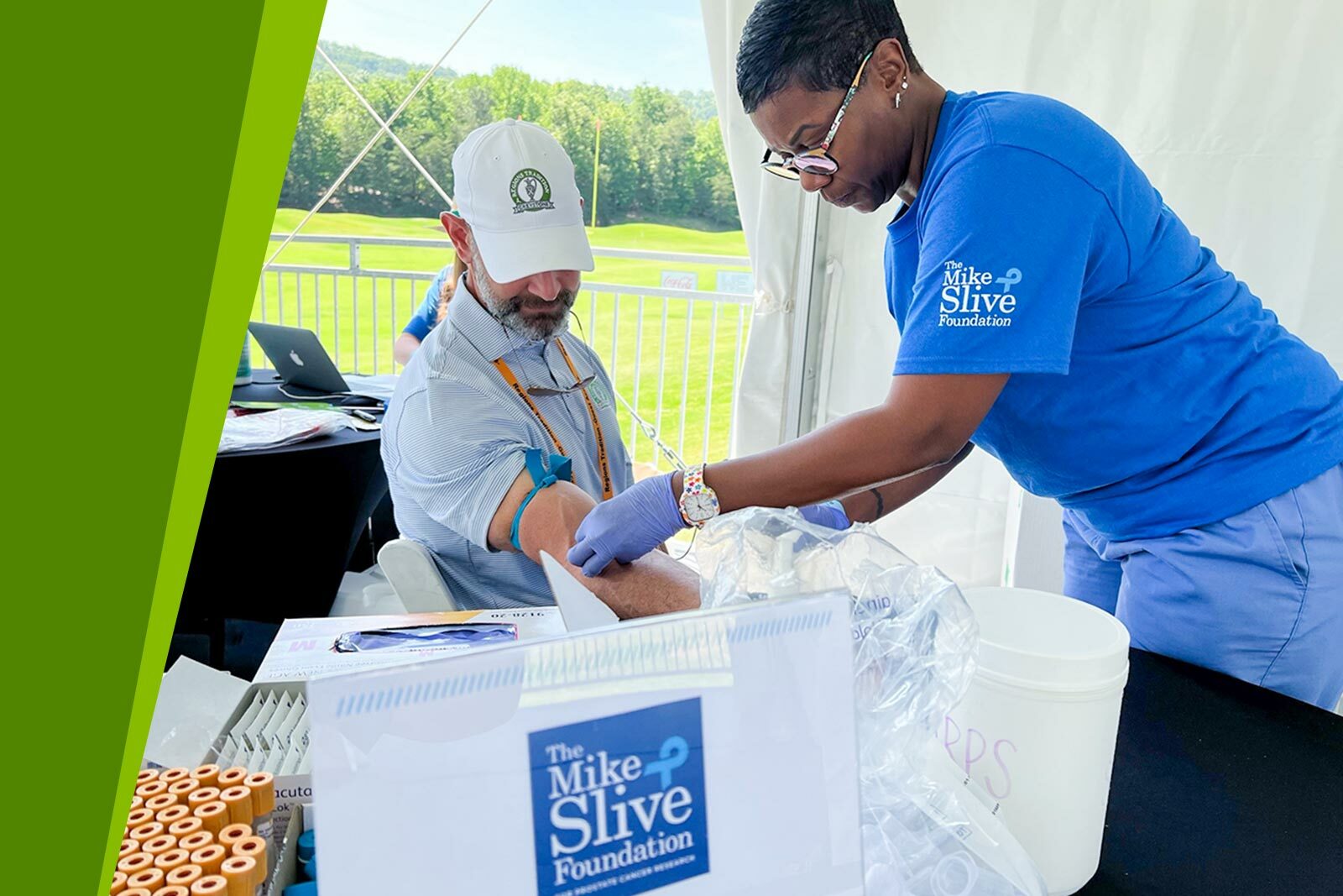 The Mile Slive Foundation tent