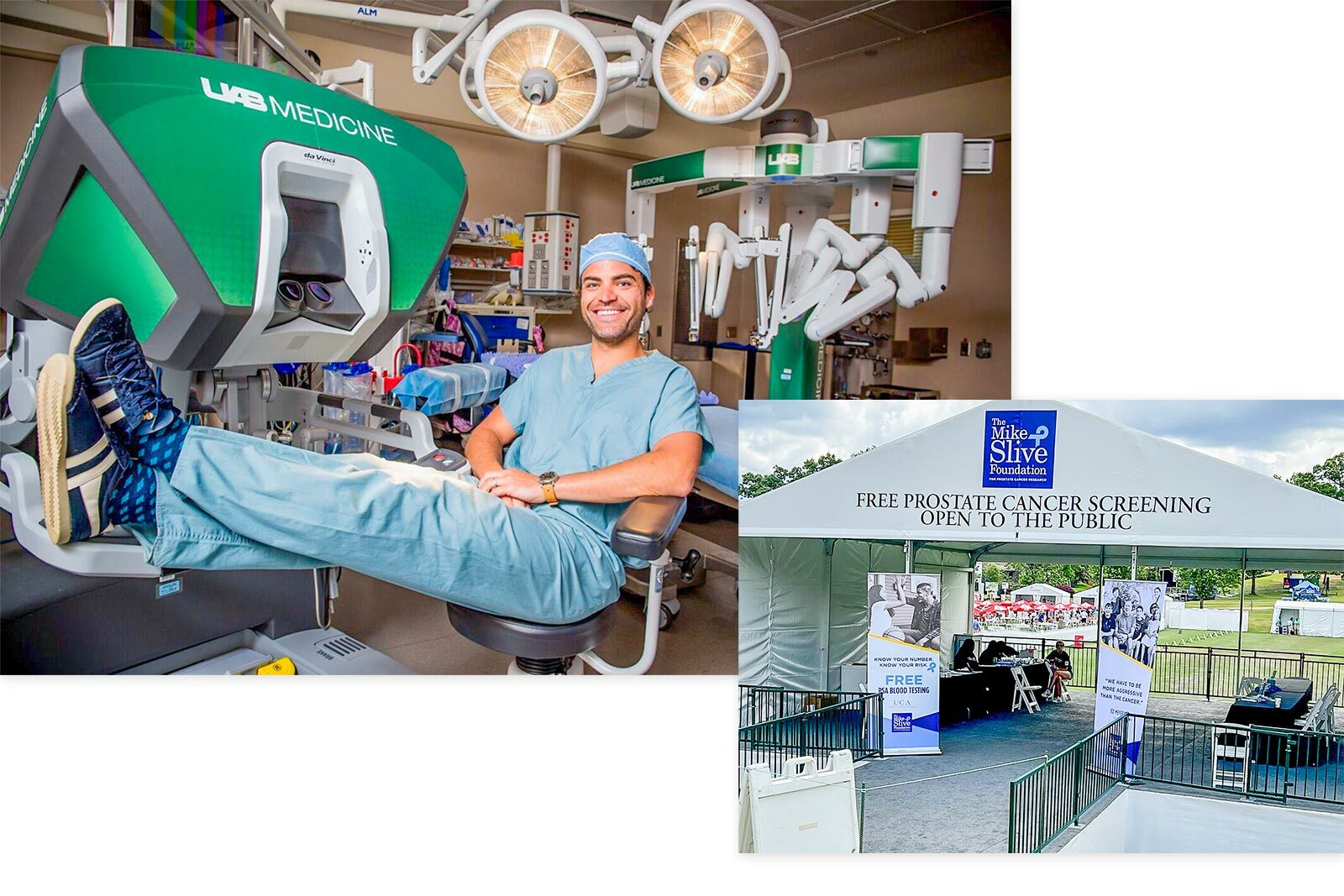 Dr. Nix and Slive Tent