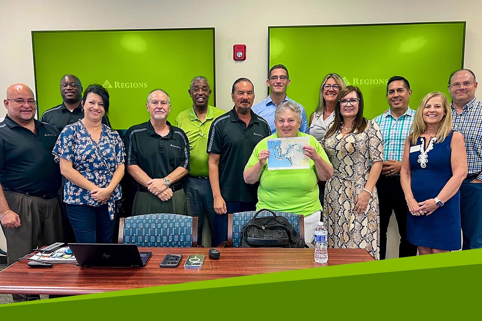 Regions associates volunteering at Quality Life Center in Fort Myers