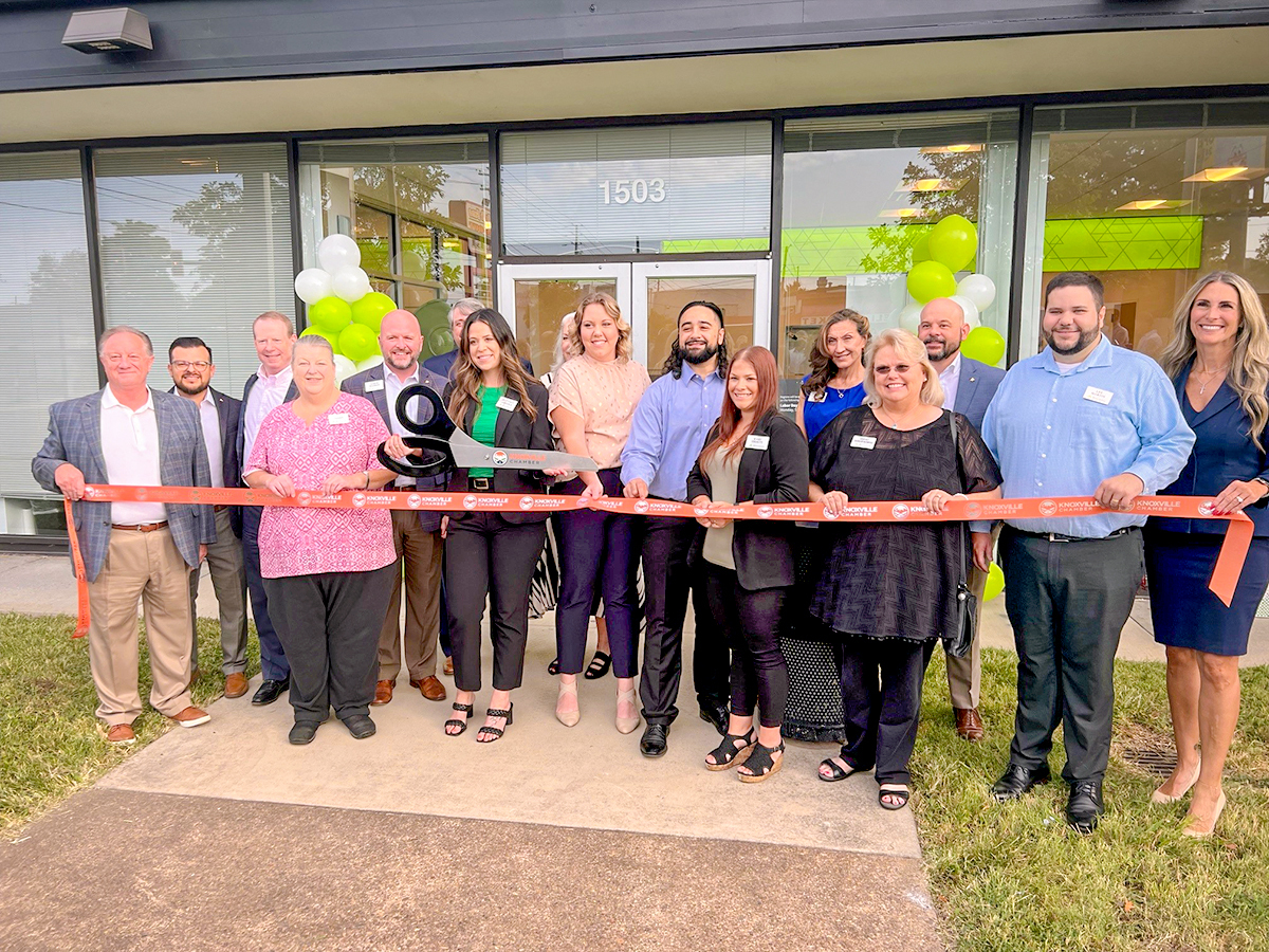 Ribbon cutting group photo