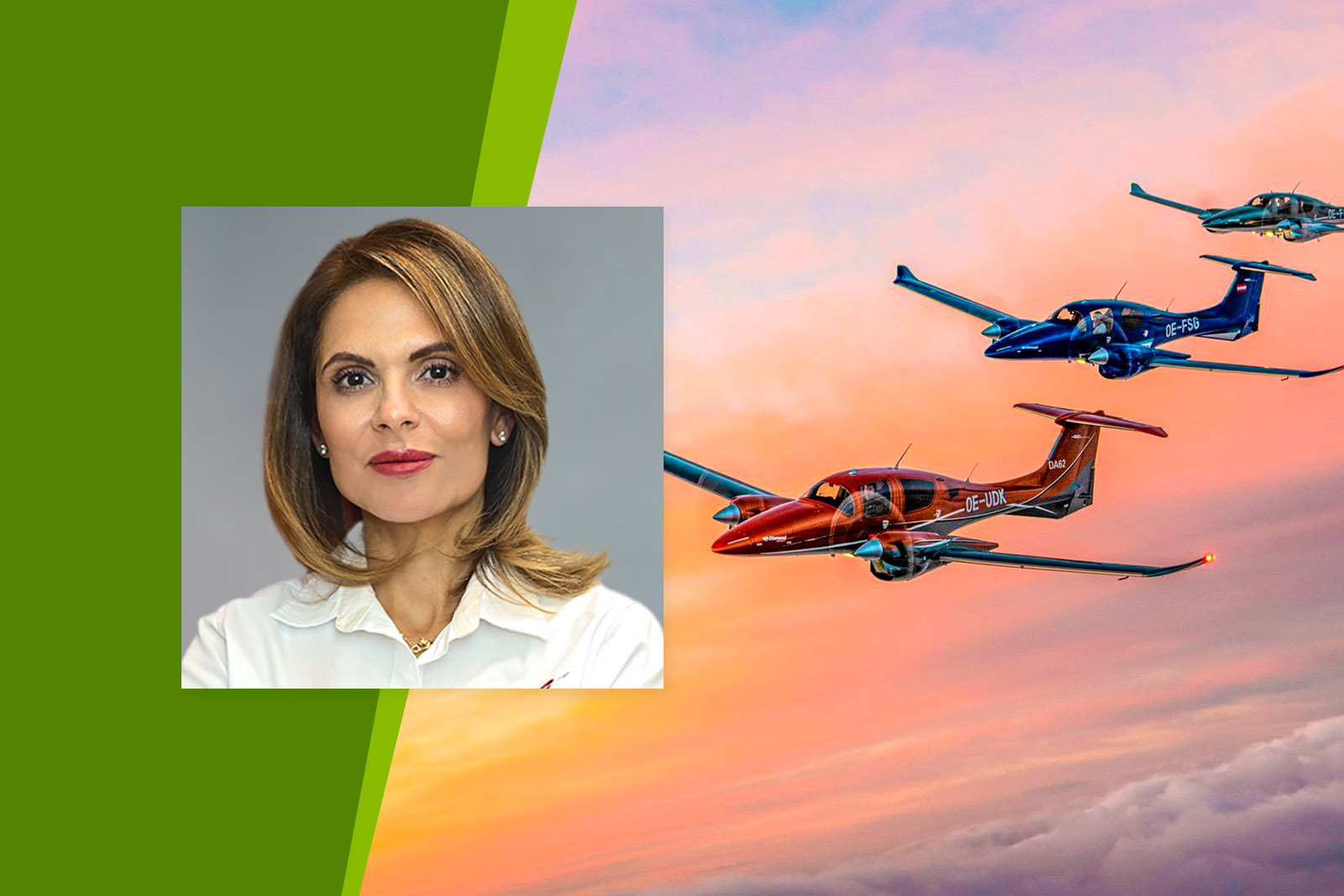 Photo of Danielle Silva Adornato and airplanes in the sky