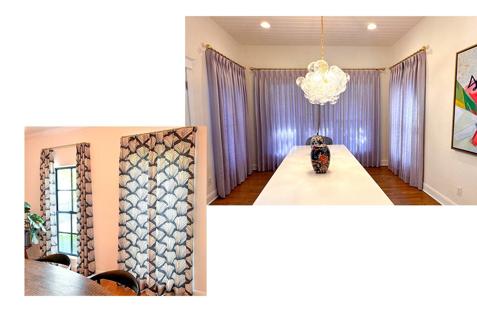 Draperies examples from Laveña Luxe