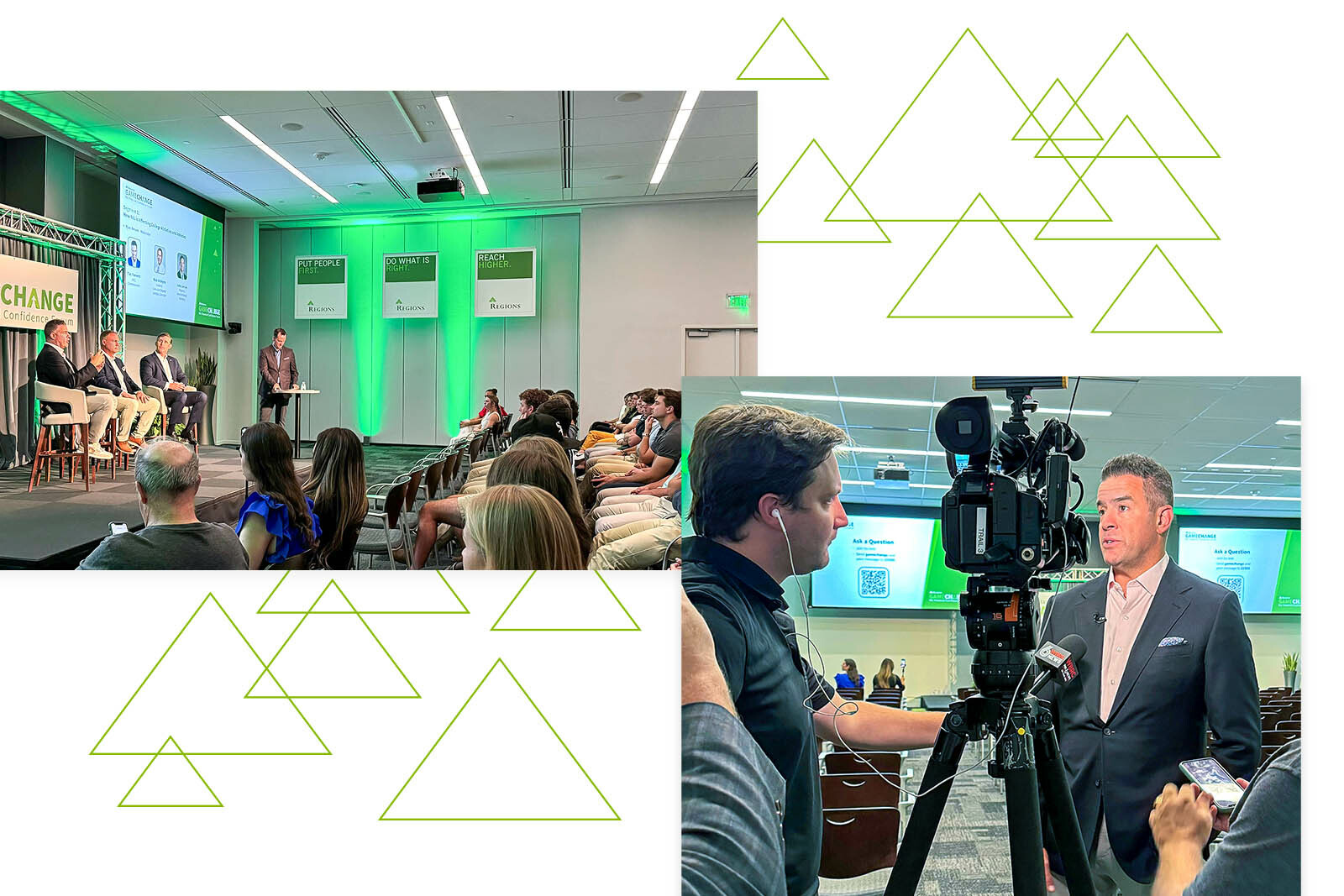 Images from the Regions Game Change NIL forum.