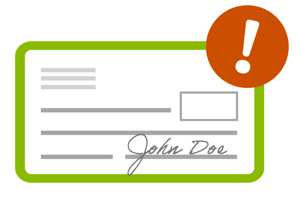 an icon with a check