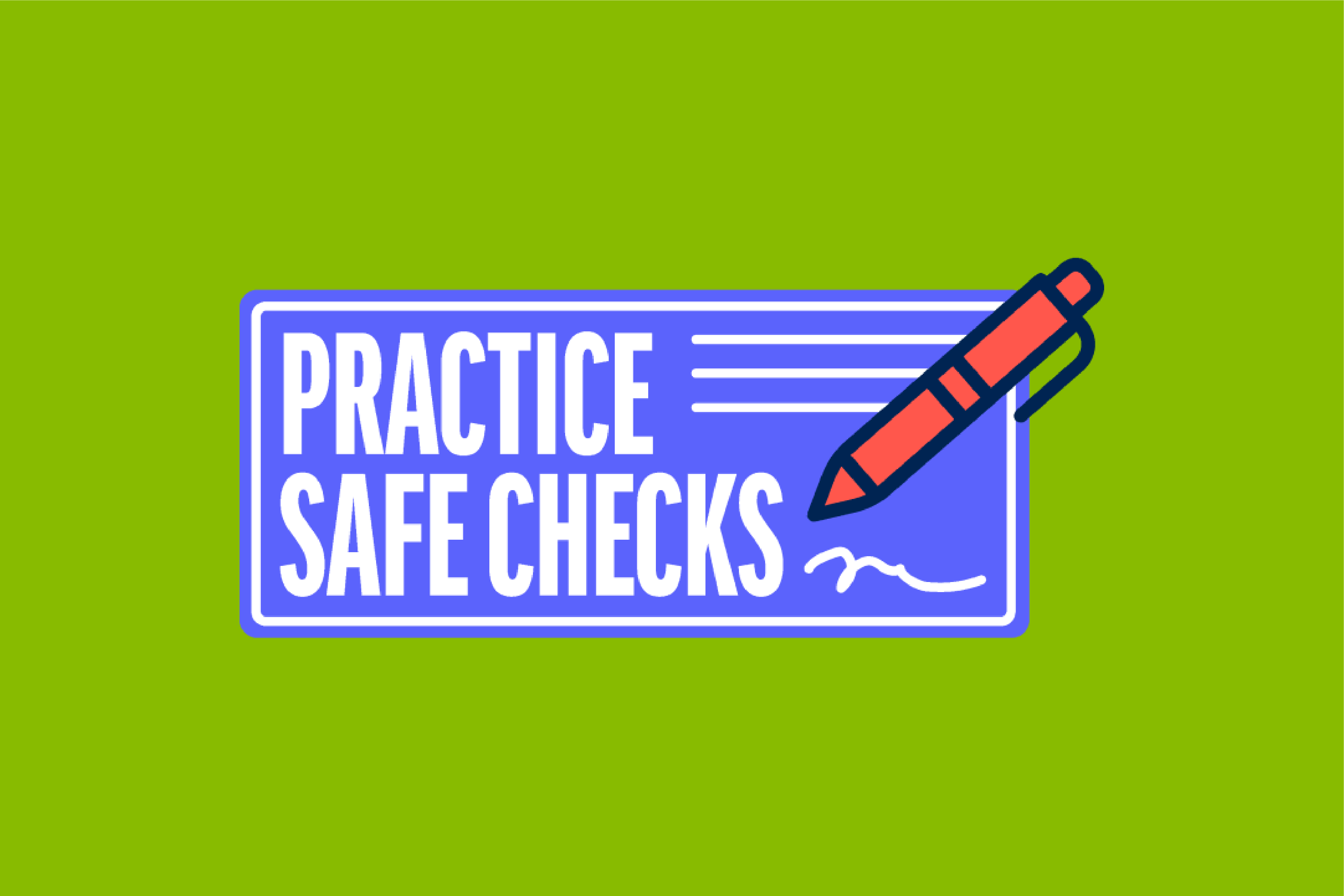 Practice Safe Checks logo.