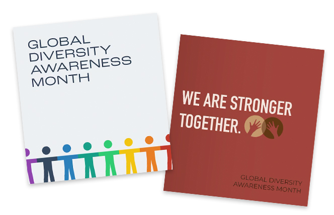 View and send Global Diversity Awareness month ecards.
