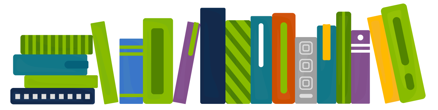 Illustration of books.