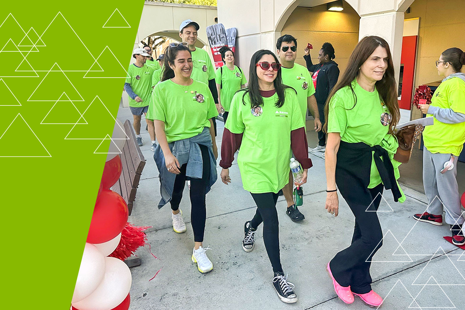 Roshana and Arturo Vasquez's family at the Heart Walk.