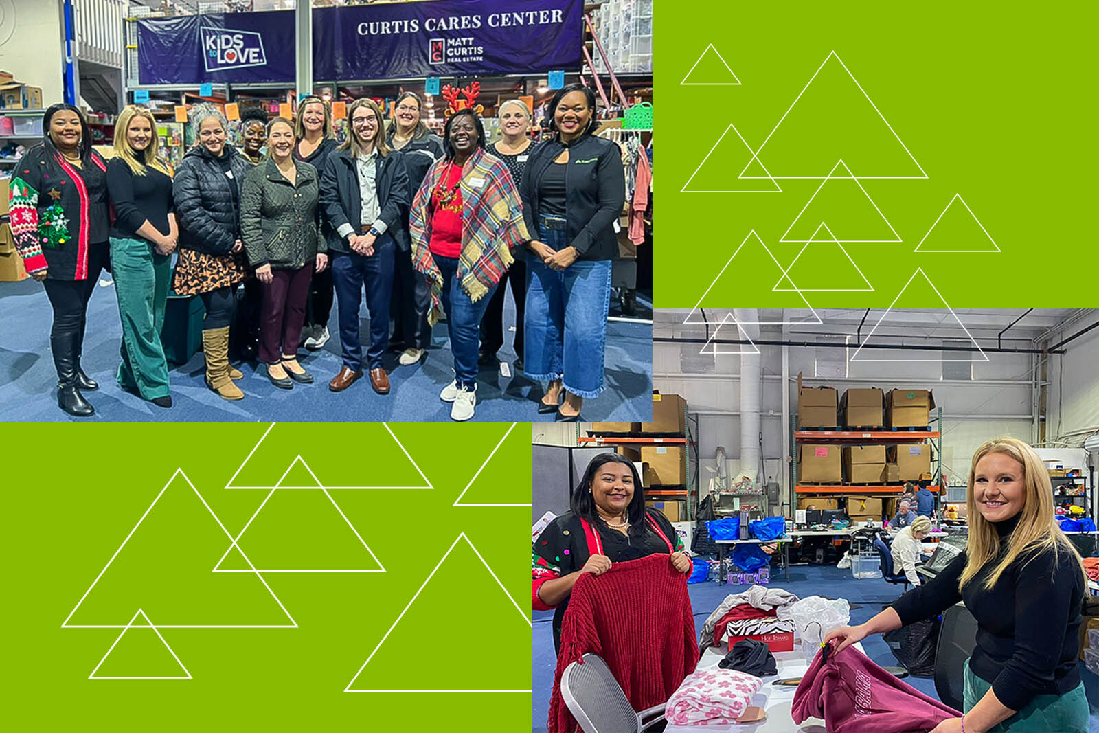 Photo collage of Regions volunteers for Kids to Love.