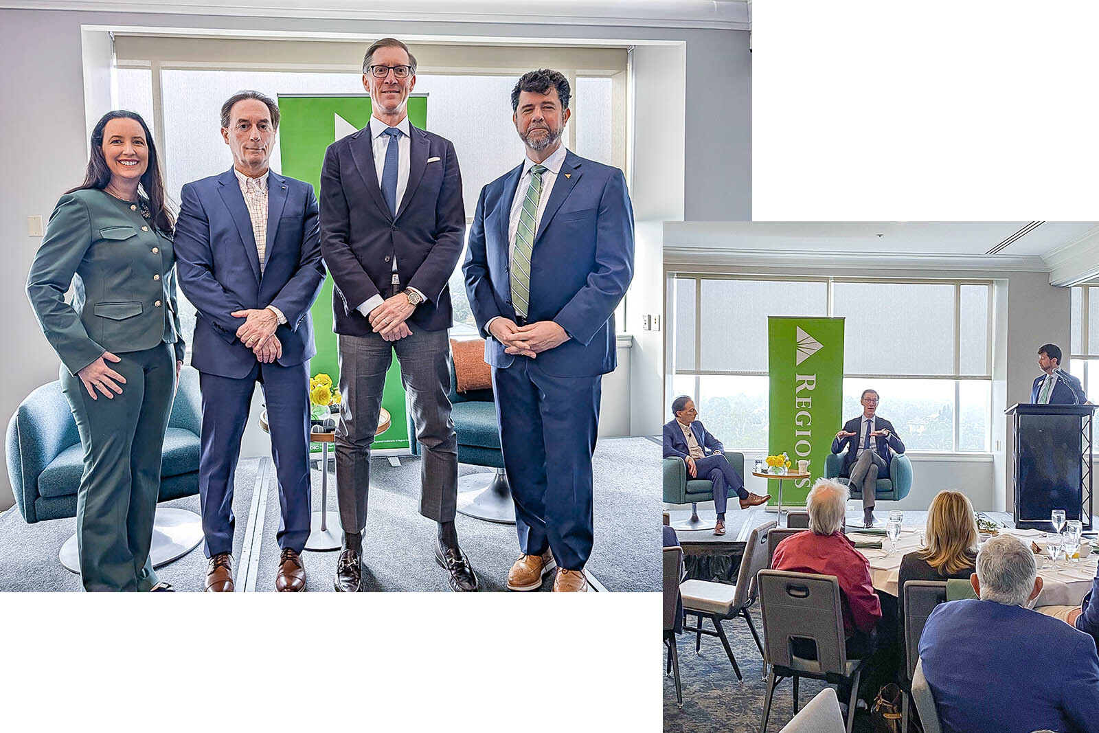 A group photo of Regions speakers at the Tampa Economic Summit.