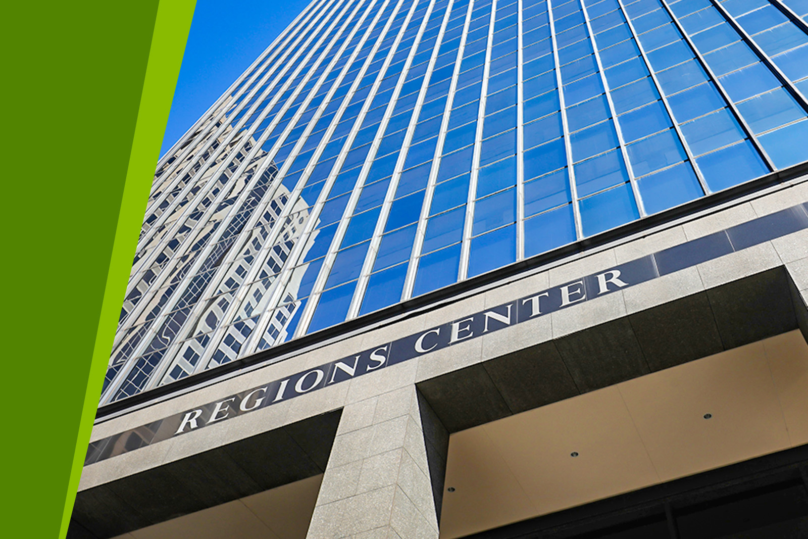 External picture of Regions Center building.