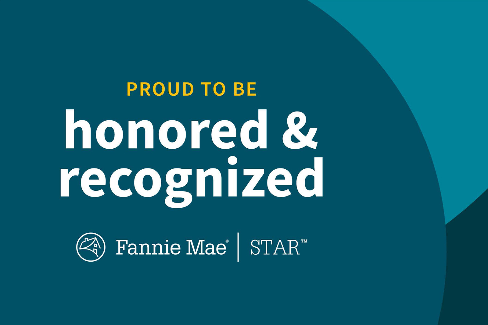 Graphic with words: 'Proud to be Honored & Recognized' and...