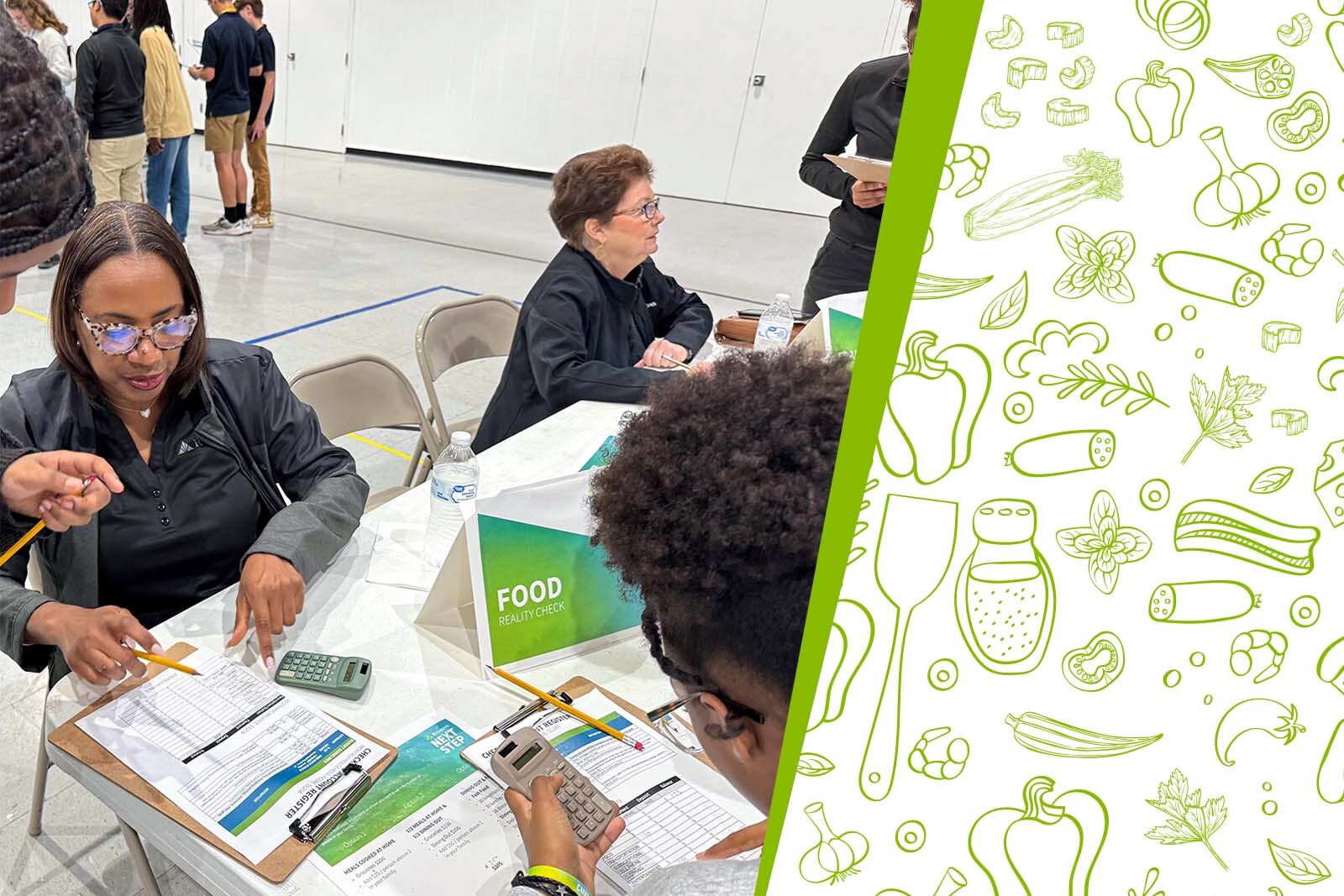 Region Next Step Reality Check event with some cooking ingredient...