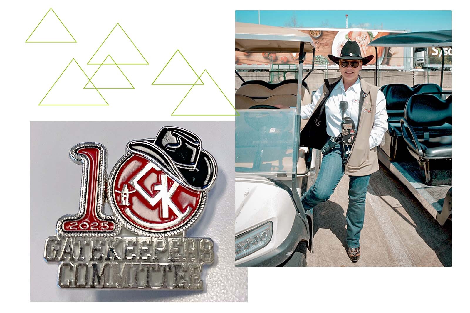 Tranyce Moore and the Gatekeepers Comitte enamel pin.