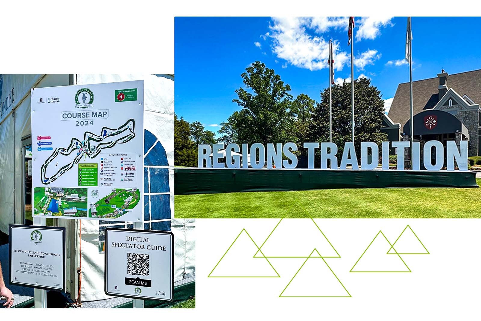 Regions Tradition event signage from 2024.