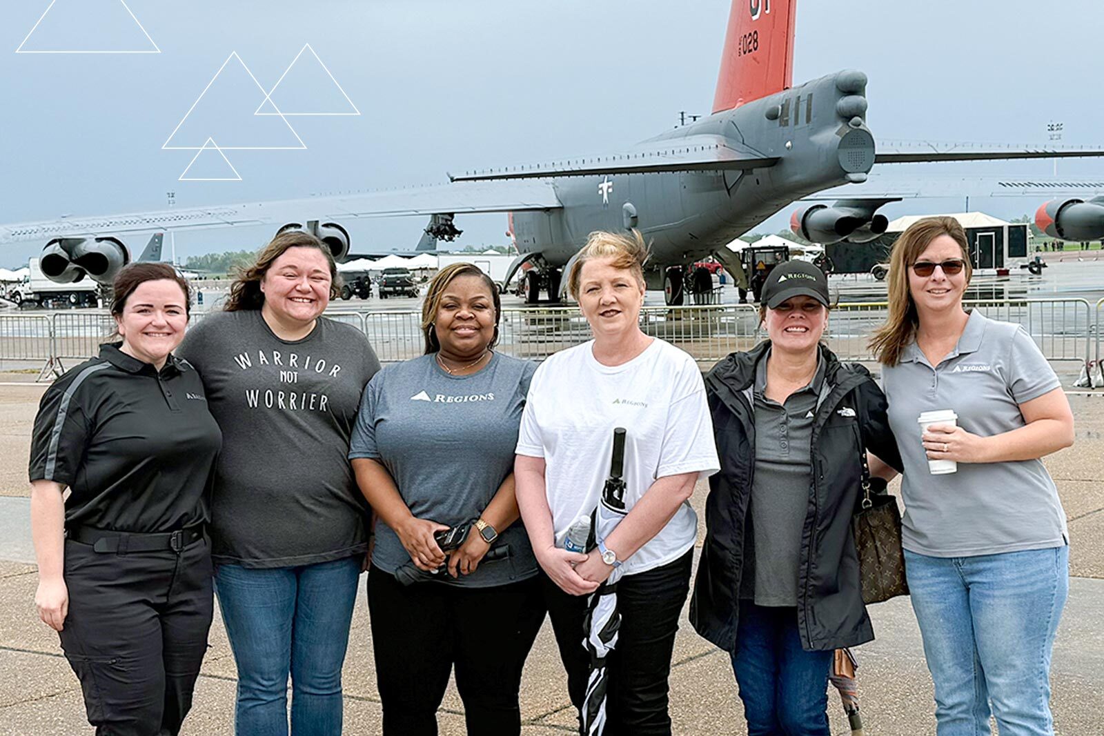 Kay Goke and a Barksdale Air Force Base team.