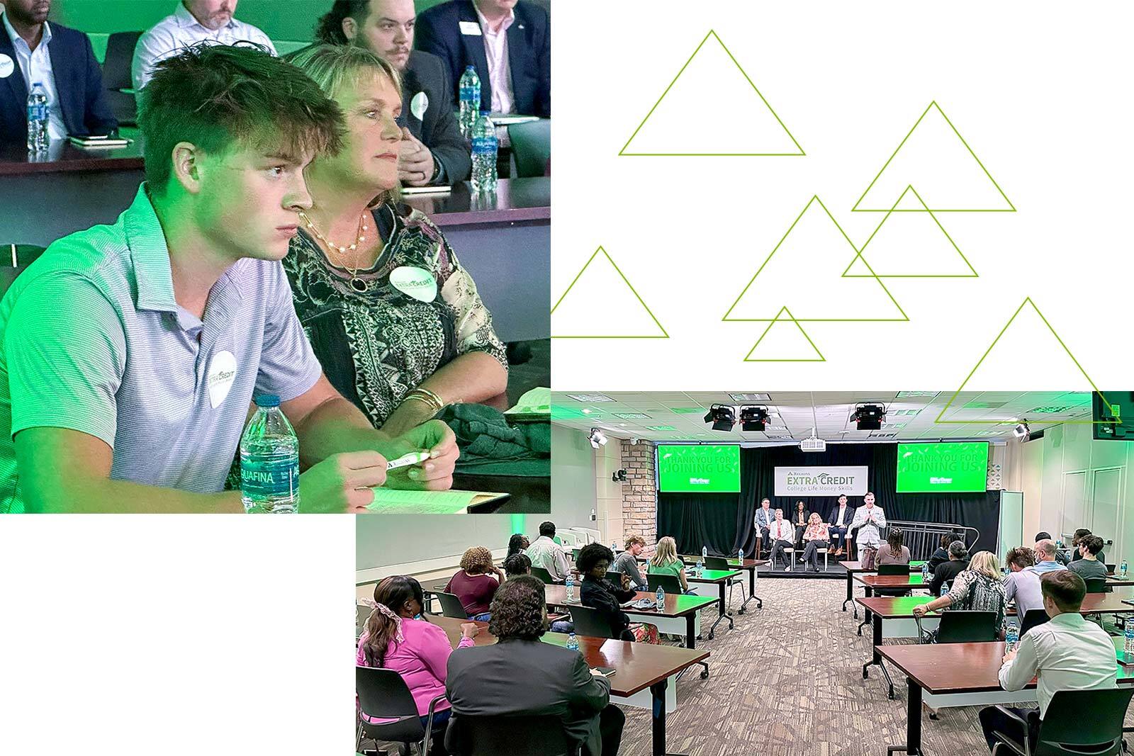 Students and parents from a Birmingham metro high school at the Extra Credit event.