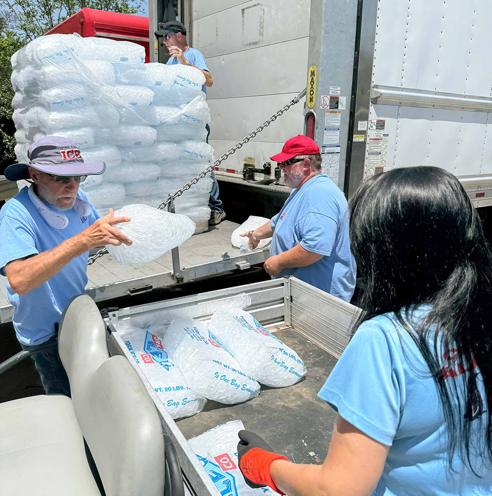 Central Alabama Ice team working onsite each day of the tournament.