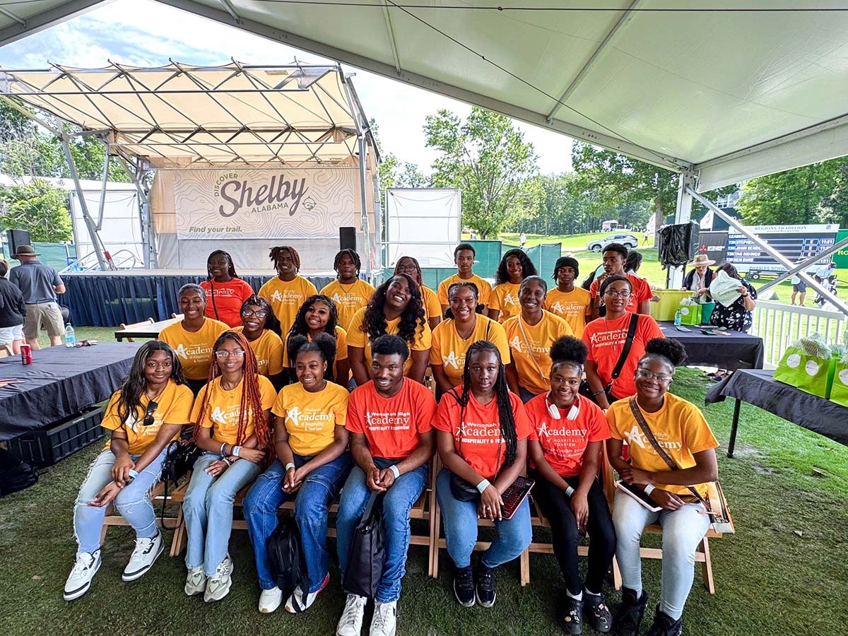 Students of Wenonah High School participating in Regions Tradition Reality Check event.