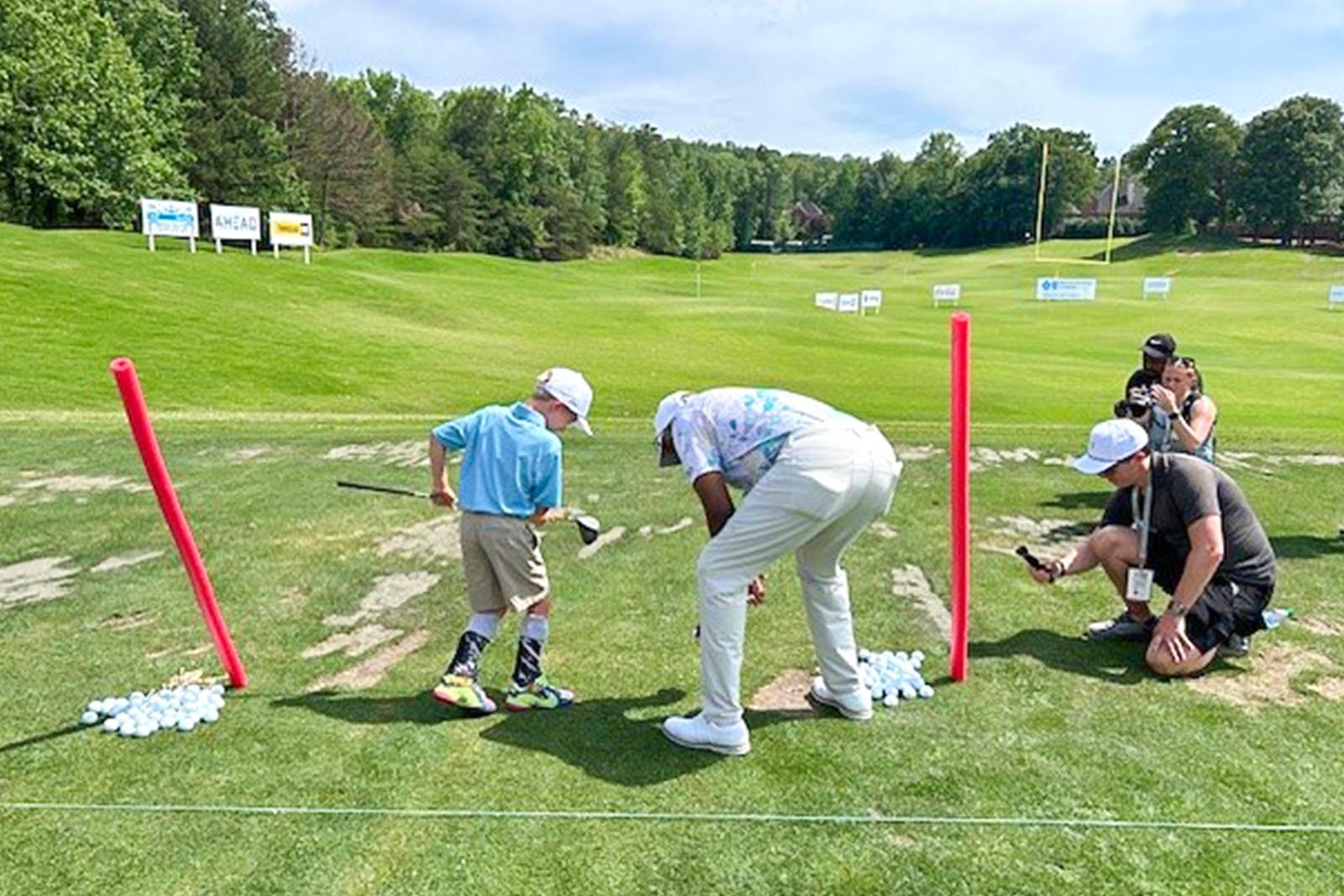 Golfers and attendees at Regions Tradition 2025 Adaptive Golf event.