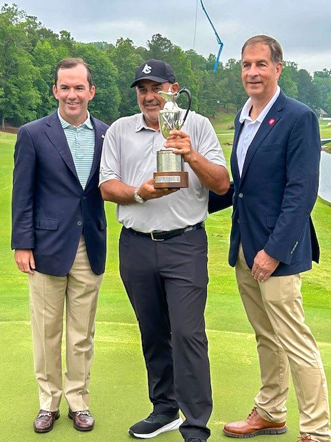 Christian White, Angel Cabrera and Tom Shufflebarger.