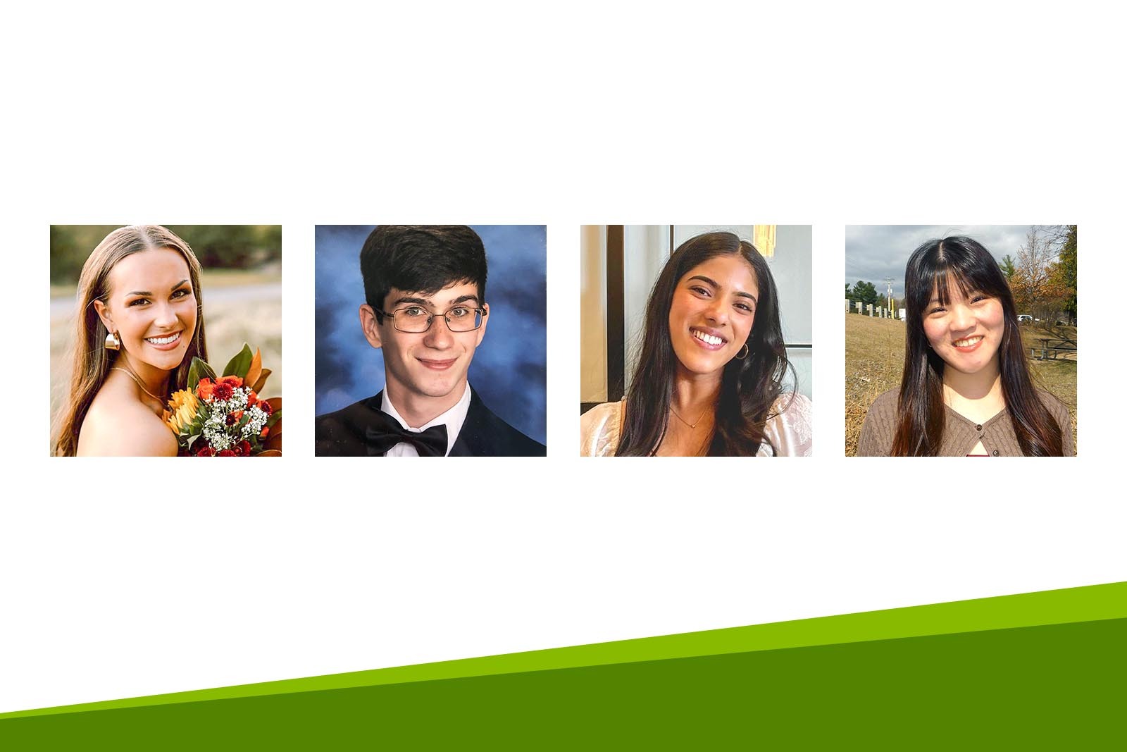 Regions Riding Forward winners Isabella Crowe, Nicholas Rhoden, Neha Varghese...